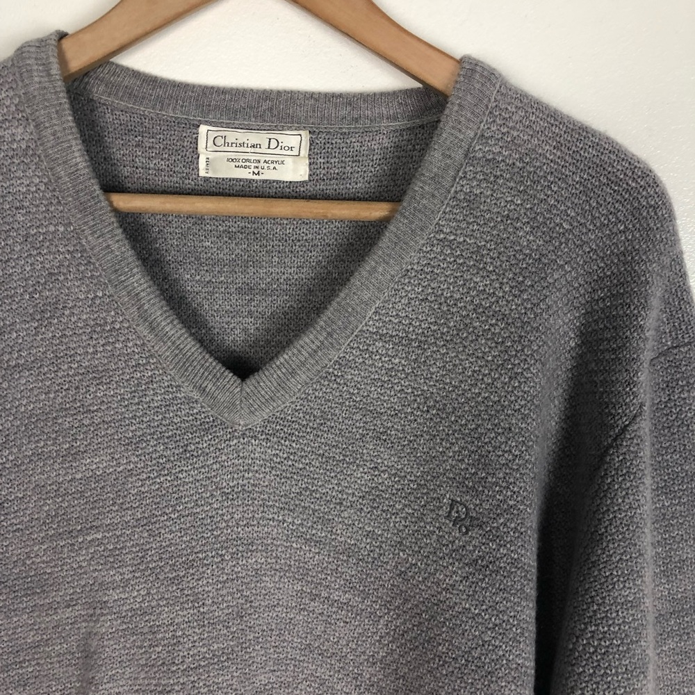 Christian Dior | V-Neck Trotter Sweater | Medium | Vintage - Picture 3 of 6